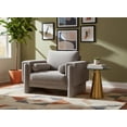 thumbnail image 2 of Meridian Furniture Madeline Grey Chenille Fabric Chair, 2 of 16