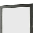 thumbnail image 2 of 32 Inch Transitional Style Wooden Frame Mirror, Gray, 2 of 5