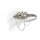 thumbnail image 2 of Diadema de Plumas Yuyangstore Tocado para el Cabello Blanco, 2 of 8