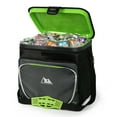 Arctic Zone 40 cans Zipperless Soft Sided Cooler with Hard Liner, Black