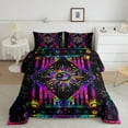 thumbnail image 2 of Erosebridal Sun and Moon Comforter Set, Rainbow Tie Dye Bedding Sets Psychedelic Celestial Astrology Duvet Insert Hippie Trippy Galaxy Quilt Comforter Cosmic Constellation Zodiac Duvet Sets Full,3Pcs, 2 of 4