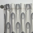 thumbnail image 3 of Designart 'Minimal Geometric Retro Curved Ornament II' Mid-Century Modern Curtain Panel, 3 of 5