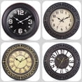 thumbnail image 3 of VOCOO 10-Inch Vintage Quartz Wall Clock, Silent Non-Ticking Battery Operated Decorative Retro Analog Clocks Home, Kitchen, Office - Black, 3 of 13