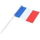 thumbnail image 3 of 200Pzs Mini Palillo de Dientes de Madera Con Bandera para Decorar Pasteles de Frutas de Fiesta - Francia (Azul, Blanco, Rojo), 3 of 9