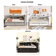 thumbnail image 5 of Bellemave Full Size Platform Bed with L-shaped Bookcases and Drawers Full Storage Platform Bed Frame with Built-in Shelves for Teens, No Box Spring Needed, Espresso Brown, 5 of 10