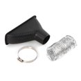thumbnail image 1 of Car Front Bumper Turbo Air Intake Pipe Carbon Fiber Look Auto Cold Air Intake System Funnel Kit Car Universal Turbine Inlet Pipe, 1 of 5