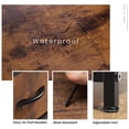 thumbnail image 5 of Nightstands Set of 2 with 2 Fabric Drawers, Small Bedside Tables for Bedroom, Closet, Dorm, End Side Table with Storage, Rustic Brown, 5 of 7