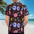 thumbnail image 6 of High Quality Hawaiian Shirts for Men Short Sleeve Aloha Beach Shirt Floral Summer Casual Button Down Shirts Blouses 88VC6G, 6 of 7
