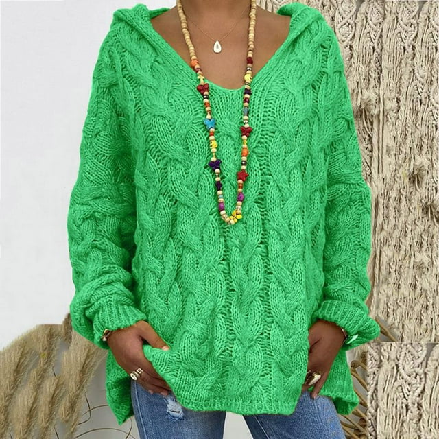 DPTALR Pull Sexy Décontracté pour Femmes, Couleur Unie, Col en V, Manches Longues, Blouse