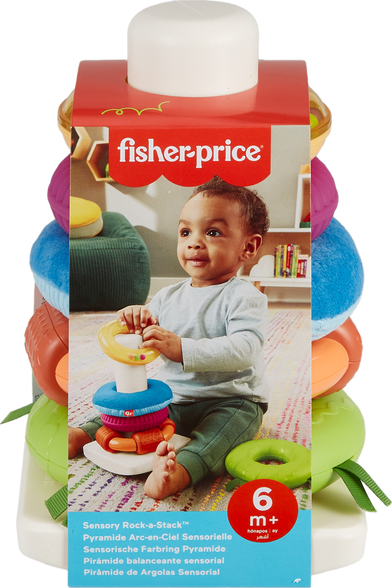 Fisher-Price Sensory Rock-A-Stack Stacking Toy photo 6