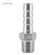 thumbnail image 2 of Stainless Steel Threaded Pipe Fitting Barb Hose Tail Connector (1/4"x10mm), 2 of 2