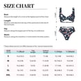 thumbnail image 4 of Kdxio Cherry Blossoms Print Women's 2 Piece High Waisted Wrap Spaghetti Strap Summer Swimsuit Bikini Set-Large, 4 of 7