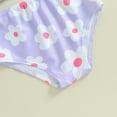 thumbnail image 7 of Bagilaanoe Toddler Baby Girls Swimsuits 2 Piece Bikinis Set Floral Print Camisole Tops + Briefs 6M 12M 18M 24M 3T 4T Kids Swimwear Bathing Suit Beachwear, 7 of 7