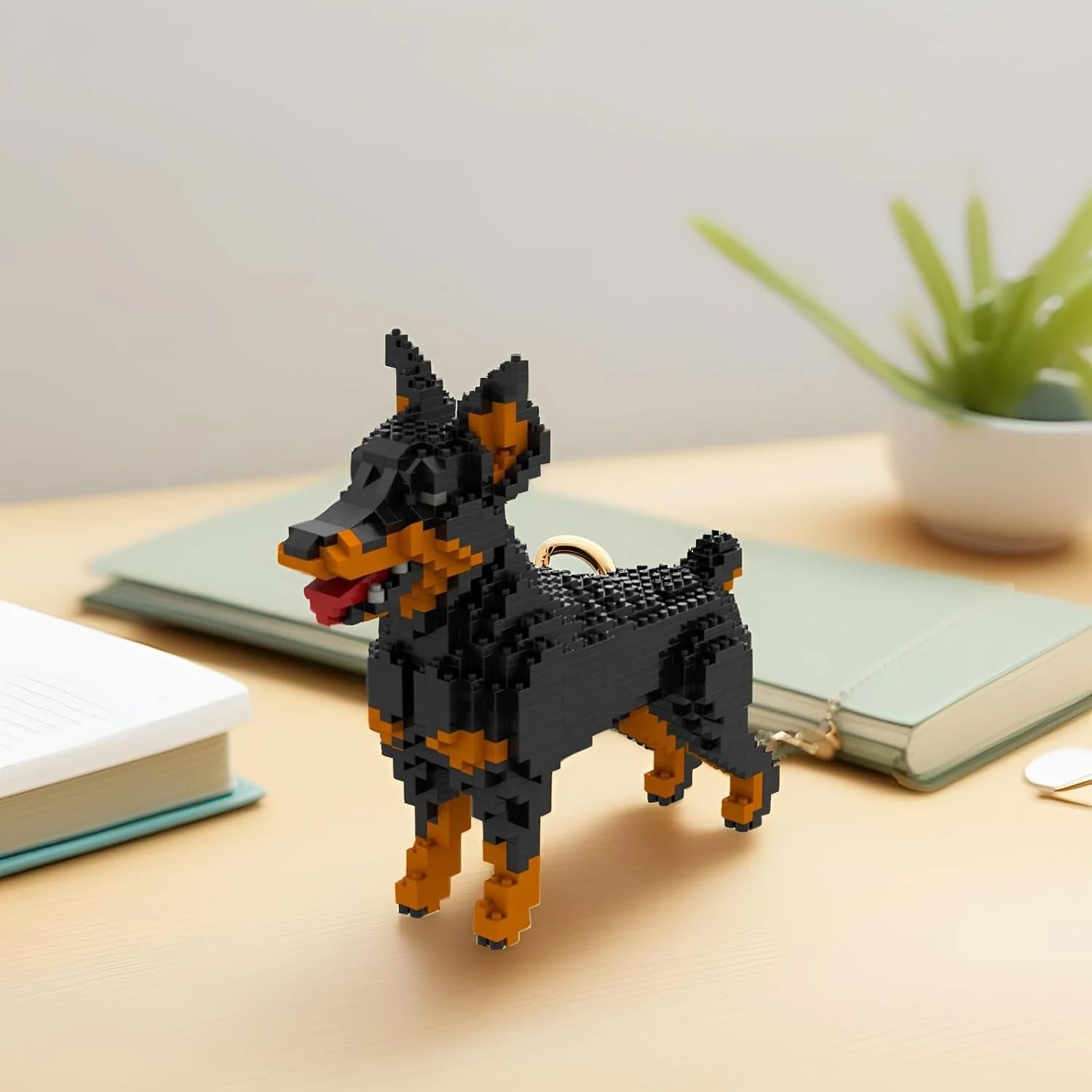 957 Pieces Micro Dog Building Blocks Doberman pinscher Mini Pet Building Toy Bricks DIY Mini 3D Building Toy Bricks Building Blocks Animal Set
