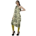 thumbnail image 4 of Moomaya Robe Kurti Sans Manches à une Épaule Imprimée pour Femmes, Vêtement de Créateur Boho pour Fête, 4 of 7