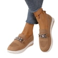 thumbnail image 7 of Commuter Shoes, Women's Comfortable Everyday Flats Comfortable Low Profile Dress Shoes with Flexible Walking Sole and Easy Style Office Work Shoes Ballet Commuter Shoes Flats, Coffee US-7.5/EU-40, 7 of 7