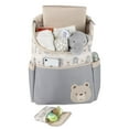 thumbnail image 4 of Baby Essentials Multi-Pocket Teddy Bear Print Baby Diaper Bag Backpack with Stroller Straps, Matching Changing Pad and Pacifier Pouch, 4 of 7
