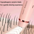 thumbnail image 6 of MUSICOZY Electric Razors for Women,2 in 1 Bikini Shaver Trimmer for Women,Ipx7 Waterproof Rechargeable Dusk Razor, Body Painless Razor for Face Leg Underarm Arm Pink, 6 of 13