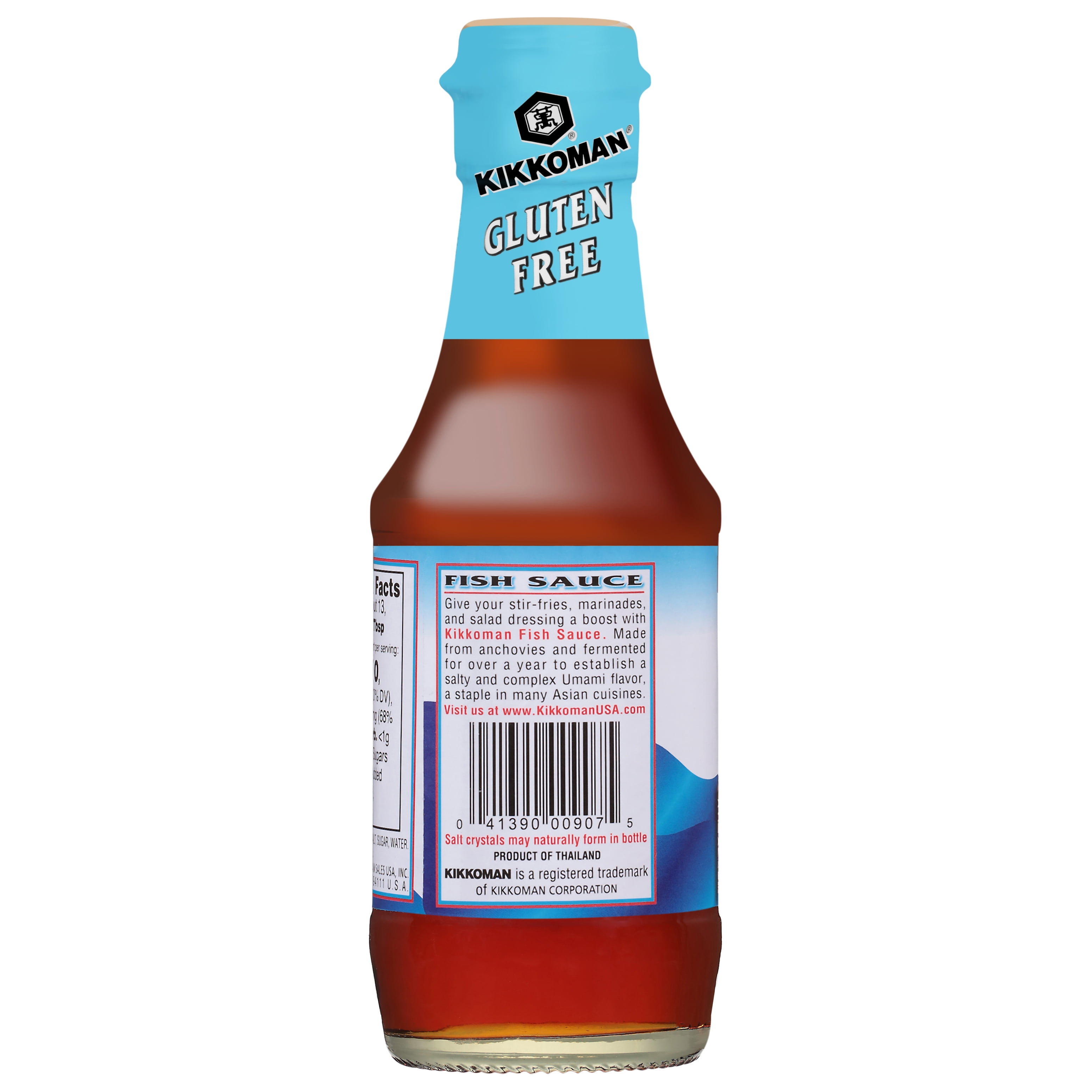 Kikkoman Gluten‑Free Fish Sauce, 6.8 fl oz Glass Bottle