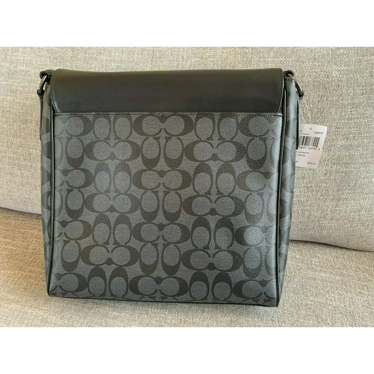 Coach houston map bag in signature leather hotsell