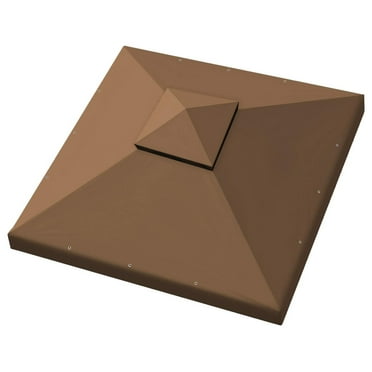 CuYeHt Canopy 10'X10' Replacement Gazebo Canopy top Patio Pavilion Cover Sunshade plyester Double Tiers-Brown