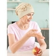 thumbnail image 6 of 6 Pack Breathable Chemo Beanies for Women, Lightweight Floral Turbans, Ideal Headwear for Hair Loss, All-Season Comfort & Holiday Gifts, 6 of 6