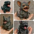 thumbnail image 2 of Chihuahua Statue, Cute Monster Dogs, Unique Dog Statue for Corgi Chihuahua, Novelty Resin Sculpture Decorations, Monster Dog Figurine, for Pet Lovers_, 2 of 4