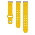 thumbnail image 4 of Wolverines Engraved Silicone Unisex Watch Band for Fitbit Versa 3 and Sense (Yellow) by Affinity Bands, 4 of 4