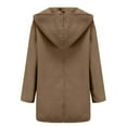 thumbnail image 5 of WENWU Womens Winter Wool Coat Trench Jacket Ladies Warm Slim Long Overcoat Outwear 4x Coats Women Coats for plus Size, 5 of 9