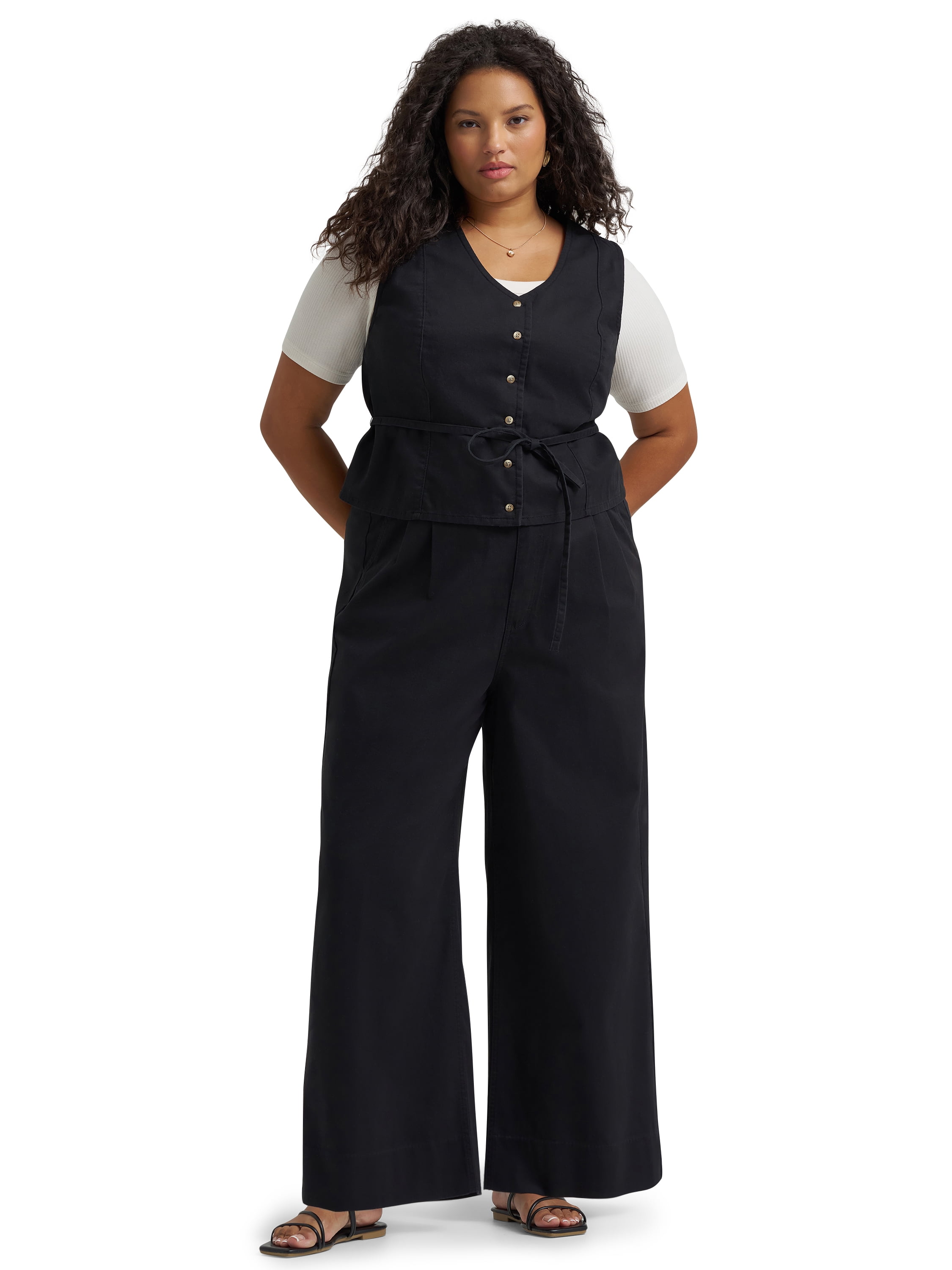 Lee® Women's Plus Heritage Sleeveless Tie Vest, Sizes 0X-4X