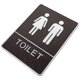thumbnail image 3 of Self-adhesive Bathroom Sign Restroom Door Sign Men Women Restroom Sign Board, 3 of 4