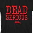 thumbnail image 2 of No Fear Dead Serious Text Graphic Crew Neck Short Sleeve Boy's Black T-shirt-Medium, 2 of 3