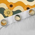 thumbnail image 4 of Manfei Colorful Flower Floral Black Out Curtains,Cute Cartoon Daisy Curtains Pack of 2 (42x63 Each),Geometric Waves Stripe Bedroom Curtains For Kids,Super Cozy Room Decor, 4 of 6