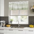 thumbnail image 5 of Sage Green Ombre Mountain Valances for Windows, Decorative Rod Pocket Window Valance Curtains, Nature Abstract Art Marble Short Curtain Drapes for Kitchen/Living Room, 2 Panels, 60" W x 18" L, 5 of 8