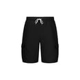thumbnail image 5 of LIBRCLO Mens Cargo Shorts Straight Outdoor Hiking Elastic Waist Work Shorts Quick Dry Summer Casual Short Pants with Multiple Pockets Black XL, 5 of 7
