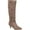 Taupe, variant on Journee Womens Vellia Extra Wide Calf Kitten Heel Knee High Boots