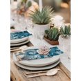 thumbnail image 6 of Blue Octopus Coastal Cloth Napkins Washable Set of 1, Summer Beach Ocean Starfish Coral Reusable Dinner Table Napkins Cloth Bulk for Weddings Kitchen Restaurants Hotel Events Parties 20 x 20 Inch, 6 of 9