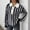 Black, variant on Uaswgudfs ​Women's Polo Collar Sweater: Textured Striped Knit, Contrast Collar & Button Placket for Autumn/Winter Smart-Casual