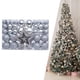 thumbnail image 2 of 101 Piezas Adornos de Bolas de Navidad Estrella Superior de Árbol DIY para Favor de Fiesta Interior Plata mayimx Bolas colgantes, 2 of 9