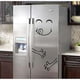 thumbnail image 5 of 2-pack Cute Refrigerator Stickers Happy Yummy Face Kitchen Refrigerator PVC, 5 of 5