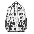 thumbnail image 3 of Cow and Spot White Pattern Cute School Backpack Bag with Padded Back and Adjustable Shoulder Straps 16.9 X 12.6 X 5.9 Inches, 3 of 5
