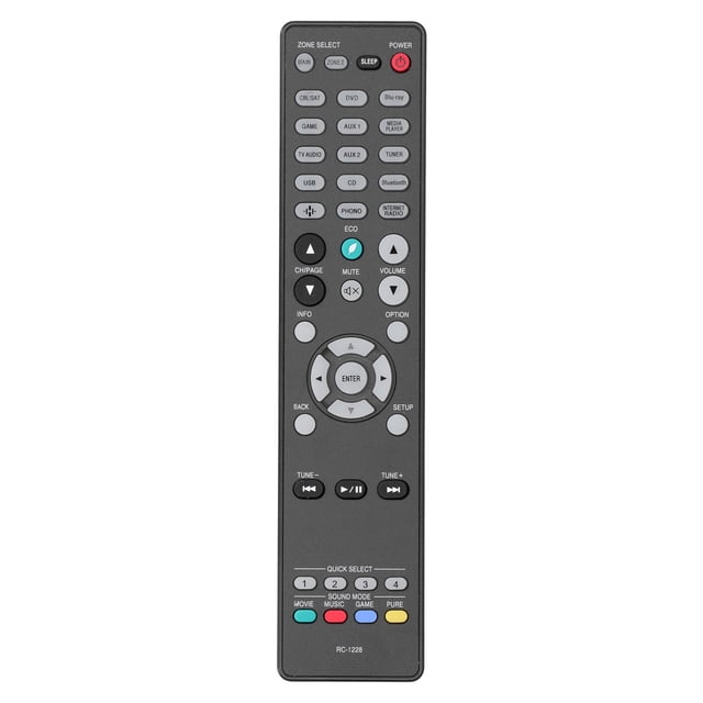 Control remoto para televisor LCD RC-1228, reemplazo para televisores LCD de varias marcas.