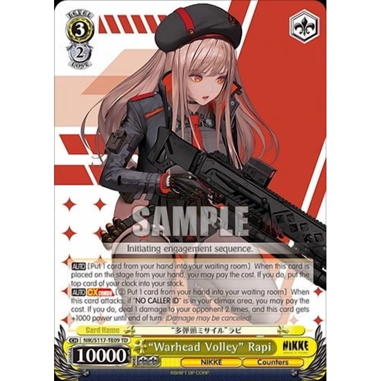 Weiss Schwarz Trading Card Game Goddess of Victory: Nikke Trial