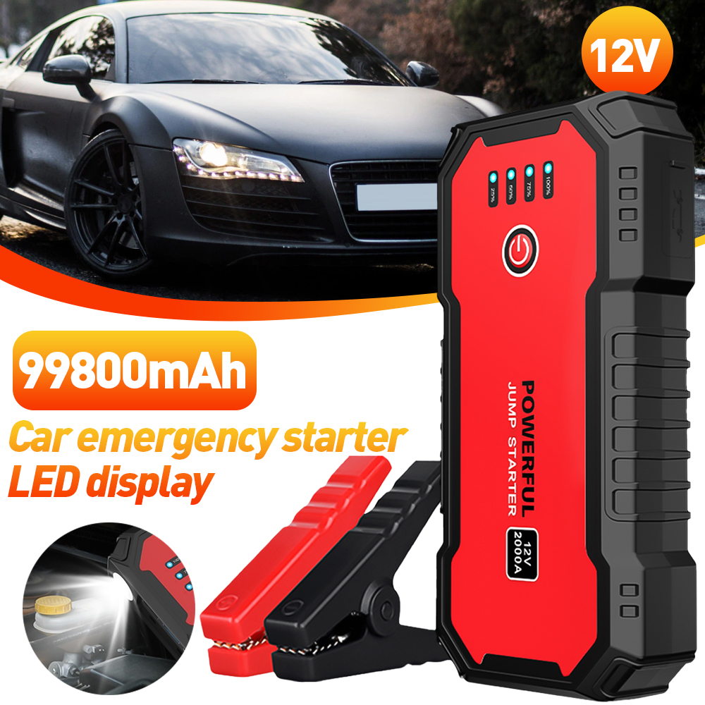 Portable 99800mAh Car Jump Starter, Car Emergency Starter Power for 12