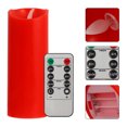 thumbnail image 2 of FRCOLOR Bougie Électrique 1 Ensemble Lampes à Bougie LED Rouges Lampes à Bougie Sans Fumée Déco avec Télécommande,7.87"X2.95"X2.95 Pouces, 2 of 4