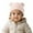 l#Pink507, variant on CAIVO Winter Knitted Hat Kids With Adorable Bear Ears Soft Stretchy Warm Cap Boys Girls Soft Child Solid Color Clothing