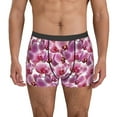 thumbnail image 4 of Wukai Orchids Flowers Print Men’s Underwear Breathable Boxer Briefs,&nbsp;Moisture Wicking & Breathable-Small, 4 of 7
