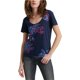 thumbnail image 1 of Camiseta gráfica Floral de loro Lucky Brand para mujer azul mediano, 1 of 1