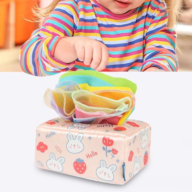 Pañuelos para bebé Baoblaze Juego sensorial Conejo