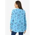 thumbnail image 2 of Woman Within Plus Size Perfect Printed Long-Sleeve Crewneck Tee, 2 of 6